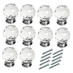 10PCS 30MM Diamond Cut Clear Crystal Glass Kitchen Drawer Door Knob Cupboard .... Fixed Price $23.53.