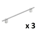 *lot Of 3* Amerock Transcendent 10-1/16 In. Polished Nickel Cabinet Bar Pull. Fixed Price $38.99.