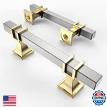 Asidrama 10 Pack 3 Inch Brushed Satin Nickel Gold Kitchen Cabinet Handles. Fixed Price $56.44.