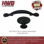 Cabinet Pulls Round Knobs Black Transitional Classic Kitchen Bath Drawer. Fixed Price $64.11.