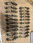 Lot Of 20 Vintage Amerock 156-1 Antique Brass Cabinet/drawer Door Handles Used. Fixed Price $29.00.