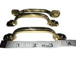 Vintage Solid Brass Drawer Pull Handles Set Cabinet Hardware Rustic Decor X45. Fixed Price $59.99.