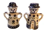 Manufaktura Original Polish Pottery Salt Pepper Shakers And Woman #107. Fixed Price $34.99.