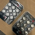 (2) 10 Pk Allison Knobs Chrome/white 192449/ Nickel Set. Fixed Price $24.99.