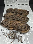 Antique French Style Drawer Pulls 3.25 Nickel Plated Steel Set Of 12. Fixed Price $125.88.
