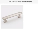 Alno A252-4SN Nickel Cloud 4" Center To Bar Cabinet Pull. Fixed Price $30.00.