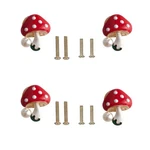 Mushroom Shapes Drawer KNOBS,4 Pieces Single Hole Pulls Handles Knob,door Han.... Fixed Price $24.64.