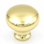 Pack Of Ultra Designer's Edge Polished Brass Round 1/4" Knobs 98599. Fixed Price $15.57.