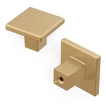 10 Pack Square Kitchen Cabinet Knobs 1-3/16 Inch Brushed Brass Dresser Pulls. Fixed Price $29.19.
