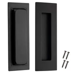 Recessed Door Handles Pocket Pull Hardware, 6 Inch Rectangular Stainless.... Fixed Price $22.96.