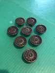 Lot Of Vintage Kbc Drawer Knobs Hollywood Regency Keeler Brass N-5668 Floral. Fixed Price $29.95.