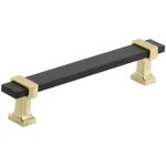 Amerock Overton 5-1/16 In. C/c Bar Cabinet Pull Matte Black Brushed Gold. Fixed Price $11.92.