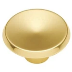 P114-3 Polished Brass 1/2" Round Concave Cabinet Knob Pulls Belwith Sunnyside. Fixed Price $7.50.