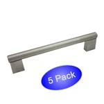 *5 Pack* Cosmas Cabinet Hardware Satin Nickel Contemporary Bar Pull #377-128SN. Fixed Price $20.63.