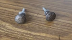 Small Mini Oil Rubbed Hammered Metal Drawer Pulls - Rustic Knobs Set Of 2. Fixed Price $12.50.