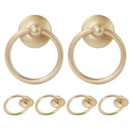 Zernmiarder 6PCS Champagne Gold Drop Ring Drawer Pulls,. Fixed Price $11.23.