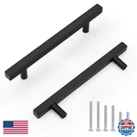 Probrico 25 Pack Flat Black Kitchen Cabinet Handles 5INCH128MM Holes Spacing. Fixed Price $76.01.