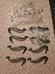New Antique Cabinet Drawer Handles Stylish Silver Pamar 358A Italy Set Of. Fixed Price $59.99.