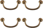 Txinmin 4 Pack Traditional Bail Cabinet Hardware Handle Pull Antique Brass Drawe. Fixed Price $31.77.