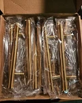 Haliwu 30 Pack/gold Cabinet Pulls, Brushed Brass Handles. Fixed Price $43.99.