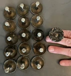 Antique Brass Cabinet Leaf Floral Pattern Knobs Set Of 16 Japan. Fixed Price $49.99.