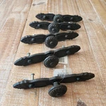 North American 6.5" Cast Iron Cabinet/drawer Pull/knob W/ Backplate 3.5" Center. Fixed Price $12.50.