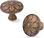 Pack Antique Brass Cabinet Vintage Dresser Drawer KNOBS,1.4" Round. Fixed Price $19.89.
