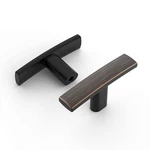 Amerdeco 25 Pack Oil Rubbed Bronze Cabinet Knobs 2" T-bar Pulls Single Hole. Fixed Price $63.18.
