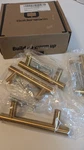 Goldenwarm LS201GD64 Cabinet Drawer Handle Pull 2-1/2" Holes Brushed Brass. Fixed Price $16.99.