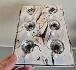 Set Of 6 Crystal Dresser Knobs With Silver Colored Bases By Issac Jacobs New!!. Fixed Price $14.49.