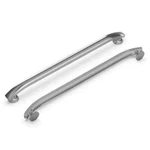 Hickory Hardware P2148 American Diner 18" C2C Arched Bar Retro Pull Satin Nickel. Fixed Price $71.99.