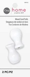 Cord Pulls Wood White 2PC. Fixed Price $15.00.