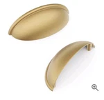 Hickory Hardware Heritage Cabinet Cup Pulls Handles Brushed Brass Set Of 10. Fixed Price $27.95.