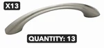 New 13-PACK Lot Amerock BP53003G10 3-3/4" Cc Draware Cabinet Pull Satin Nickel. Fixed Price $29.23.