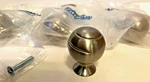 Amerock BP9338G10 Cabinet Knob Pull Swirl'z Ball Nickel Satin Spiral 4PC 1.25"W. Fixed Price $15.83.