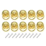 10 Set Vintage Drop Ring Knob For Dresser Drawer Yellow BRONZE(32.7MM/1.3" Long). Fixed Price $15.56.
