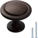 25 Pack Oil Rubbed Bronze Kitchen Cabinet Knobs Modern Solid Metal Ha.... Fixed Price $36.03.