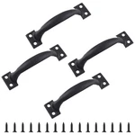 Bivethoi 4PCS Inch Vintage Barn Door Pulls Utility Cabinet Handles, Black. Fixed Price $10.52.