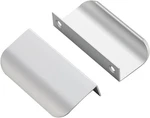 Pack Finger Pulls For Cabinets 64MM/2.52" Hole Center Tab Handle Silve. Fixed Price $20.46.