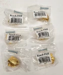 Goldtone Metal Angel Fish 1" Cabinet Drawer Knobs Pulls With Screws Set Of 6. Fixed Price $24.95.