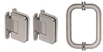 Crl P1NS3BN Brushed Nickel Pinnacle Shower Pull And Hinge Set. Fixed Price $115.94.