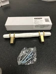 Amerock BP36648MWBBZ Carrione Marble White/gold 3-3/4" Cabinet Pull. Fixed Price $22.07.
