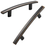 Koofizo Solid Curved Bar Cabinet Pull Oil Rubbed Bronze Furniture Arch Handle,. Fixed Price $27.76.