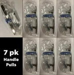 7PK Amerock Cyprus 3-3/4" Center To Handle Cabinet Pull, Satin Nickel. Fixed Price $35.95.