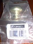 Polished Solid Brass Knob 1/4" Round For Cabinet Drawer Liberty P50150C-PB-C5. Fixed Price $19.30.