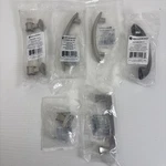 Lot 6 Brainerd Pulls Assorted - Satin Nickel Bar Square Acrylic Devereux Emmy. Fixed Price $10.00.