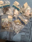 Rockler Early American Antique Brass Drawer Pulls Leaf Design Nos Lot Of 5. Fixed Price $18.00.