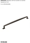 Amerock BP54024ORB Westerly 18 Inch Center To Appliance Pull Oil Rubbed. Fixed Price $65.00.