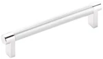 Emtek 84054.REC.KN Knurled 5" Center To Bar Cabinet Pull - Polished. Fixed Price $32.00.