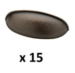 *15* Liberty 2.5 Or 3" Center-to-center Warm Chestnut Dual Mount Cup Drawer Pull. Fixed Price $49.99.